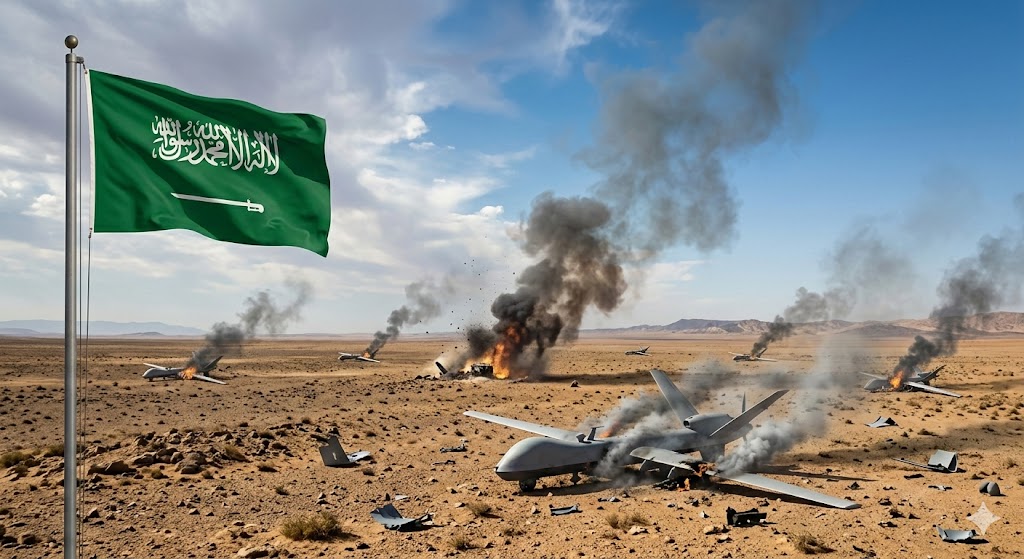 Suudi Arabistan Hava Sahasına Giren 9 İHA Düşürüldü