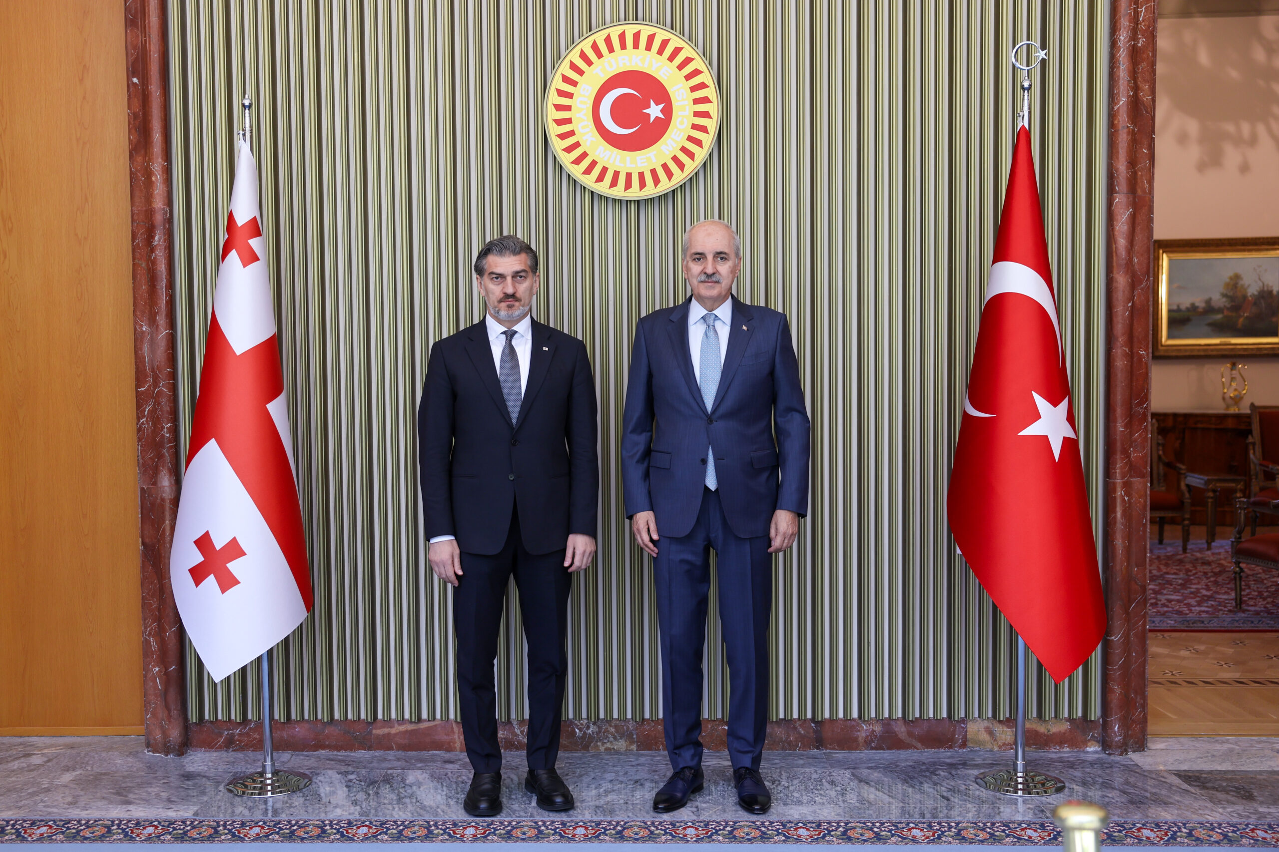TBMM Başkanı Numan Kurtulmuş, Gürcistan Cumhurbaşkanı Mikheil Kavelaşvili ile Görüştü