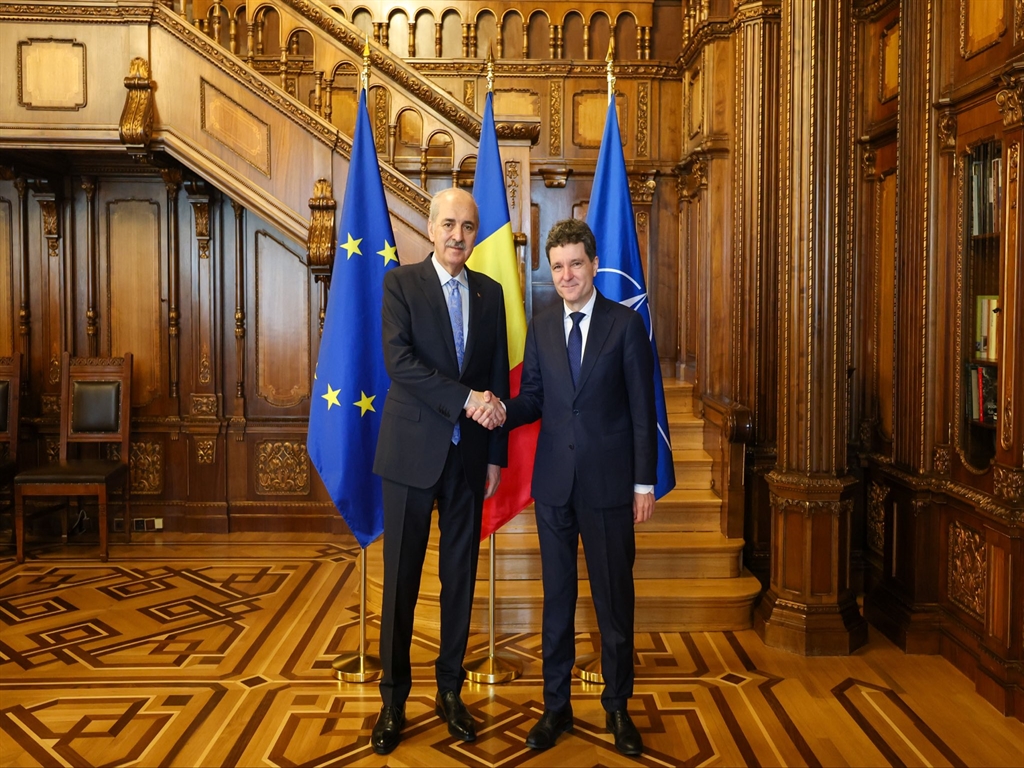 TBMM Başkanı Numan Kurtulmuş, Romanya Cumhurbaşkanı Dan Tarafından Kabul Edildi