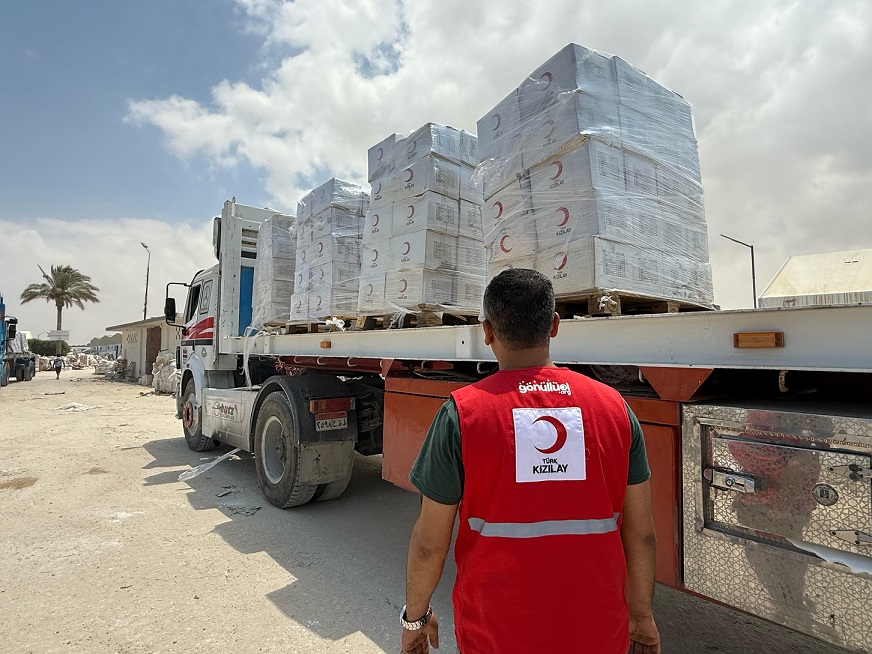 Türk Kızılay, Gazze’ye 3 Bin Ton Yardım Gönderdi