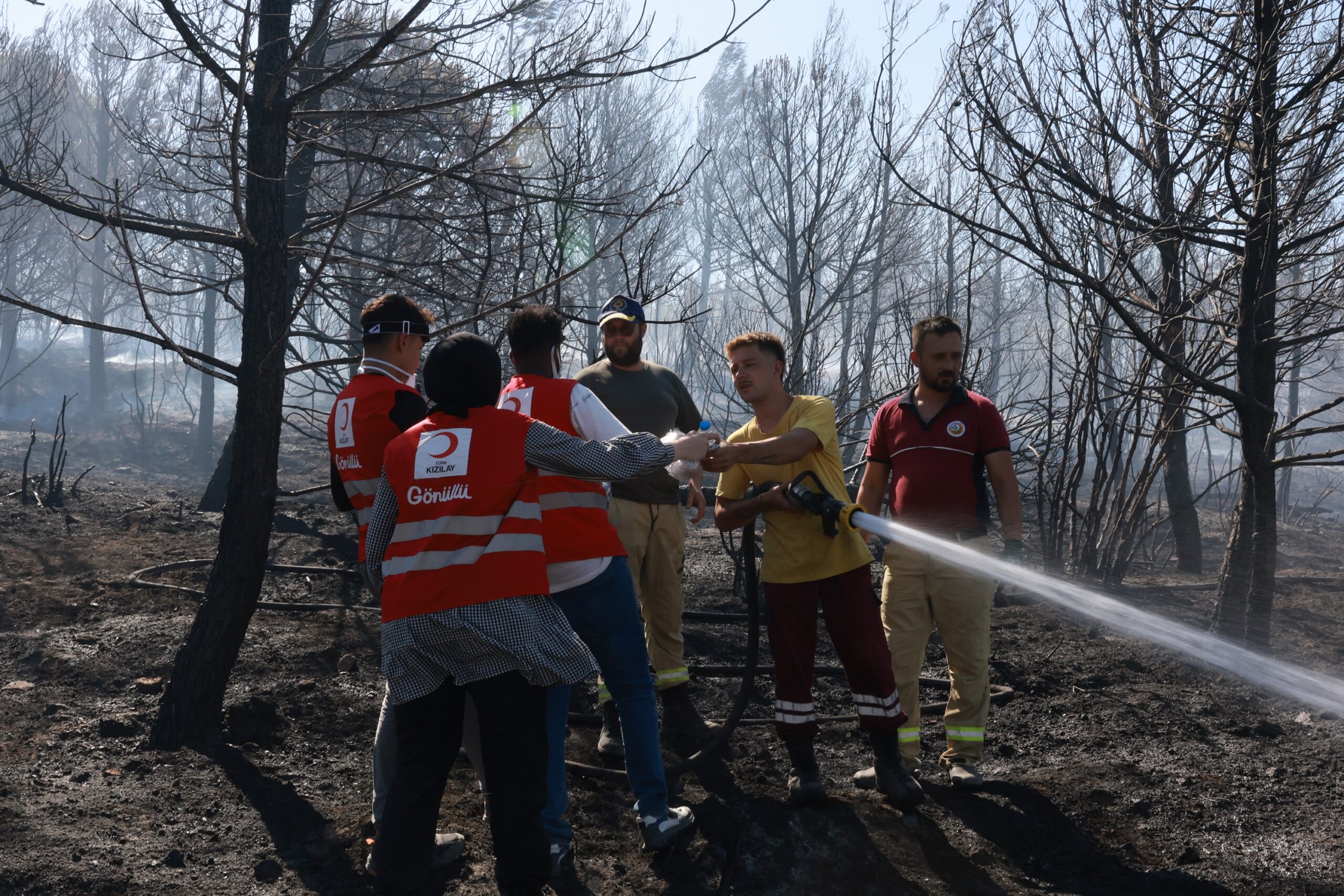 Türk Kızılay, Orman Yangınlarıyla Mücadelede Sahada