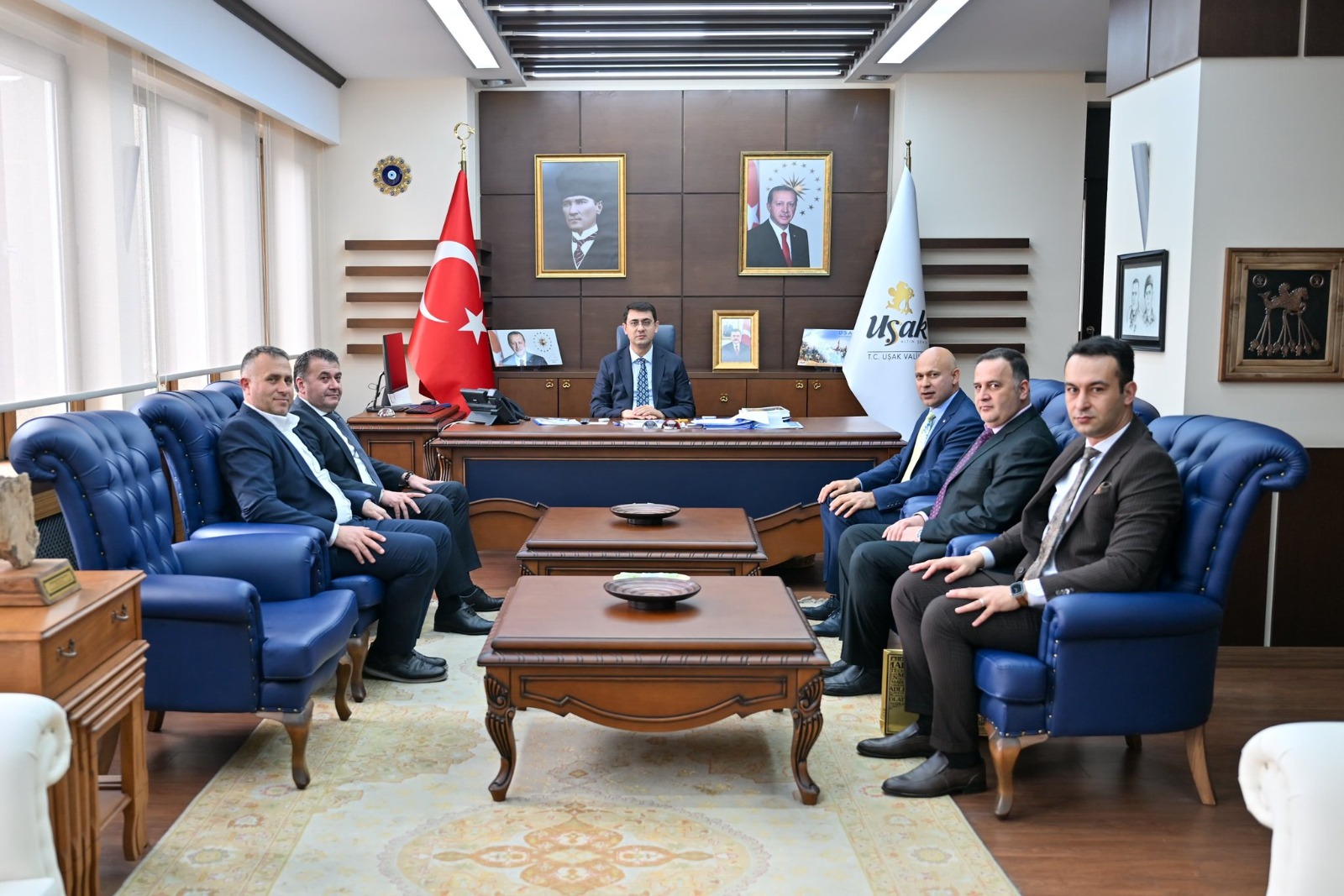 Uşak’ta Vali Serdar Kartal’a Yoğun Hayırlı Olsun Ziyaretleri