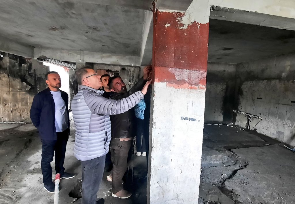 Vali Ziya Polat’tan Çıldır Gölü Kıyısındaki Kütük Ev İnşaatında İnceleme