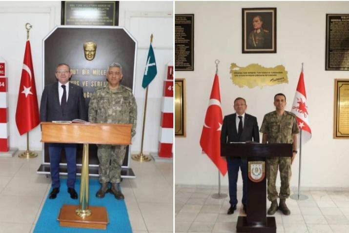 Vali Ziya Polat’tan Tuğgeneral Türe ve Albay Kurtoğlu’na Hayırlı Olsun Ziyareti