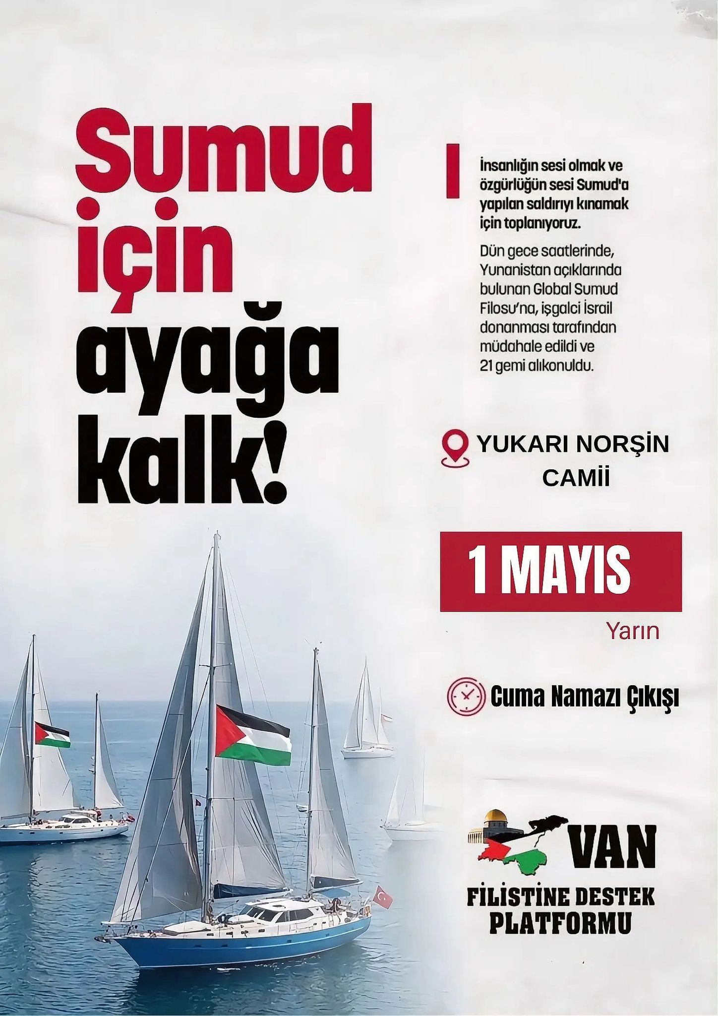 VAN’DA “SUMUD” SALDIRISINA KARŞI BASIN AÇIKLAMASI ÇAĞRISI