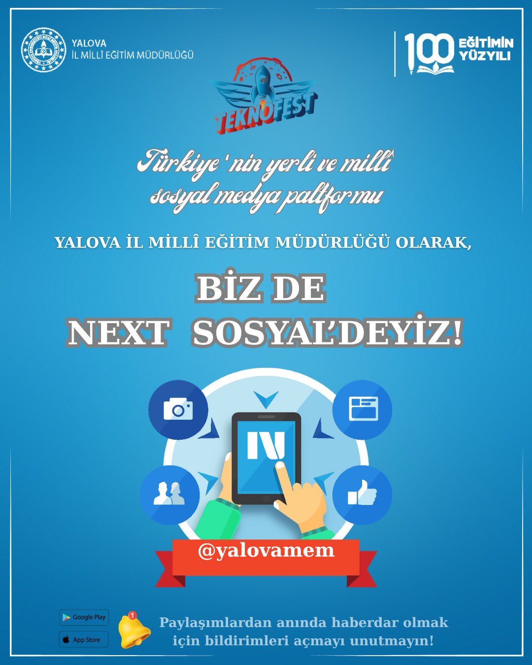 Yalova İl Milli Eğitim Müdürlüğü Next TEKNOFEST Sosyal’de