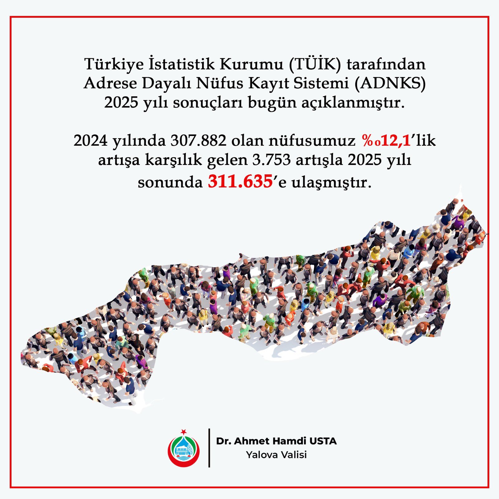 Yalova Nüfusu 311 Bin Seviyesini Aşarak Rekor Kırdı