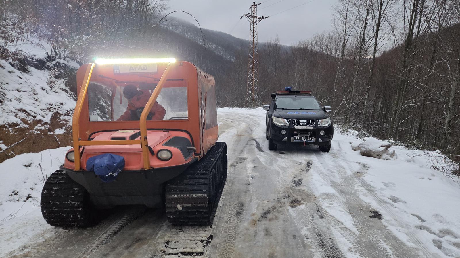 Yalova’da Kar Esareti: Delmece Yaylası Yolunda Mahsur Kalan 35 Kişi Kurtarıldı