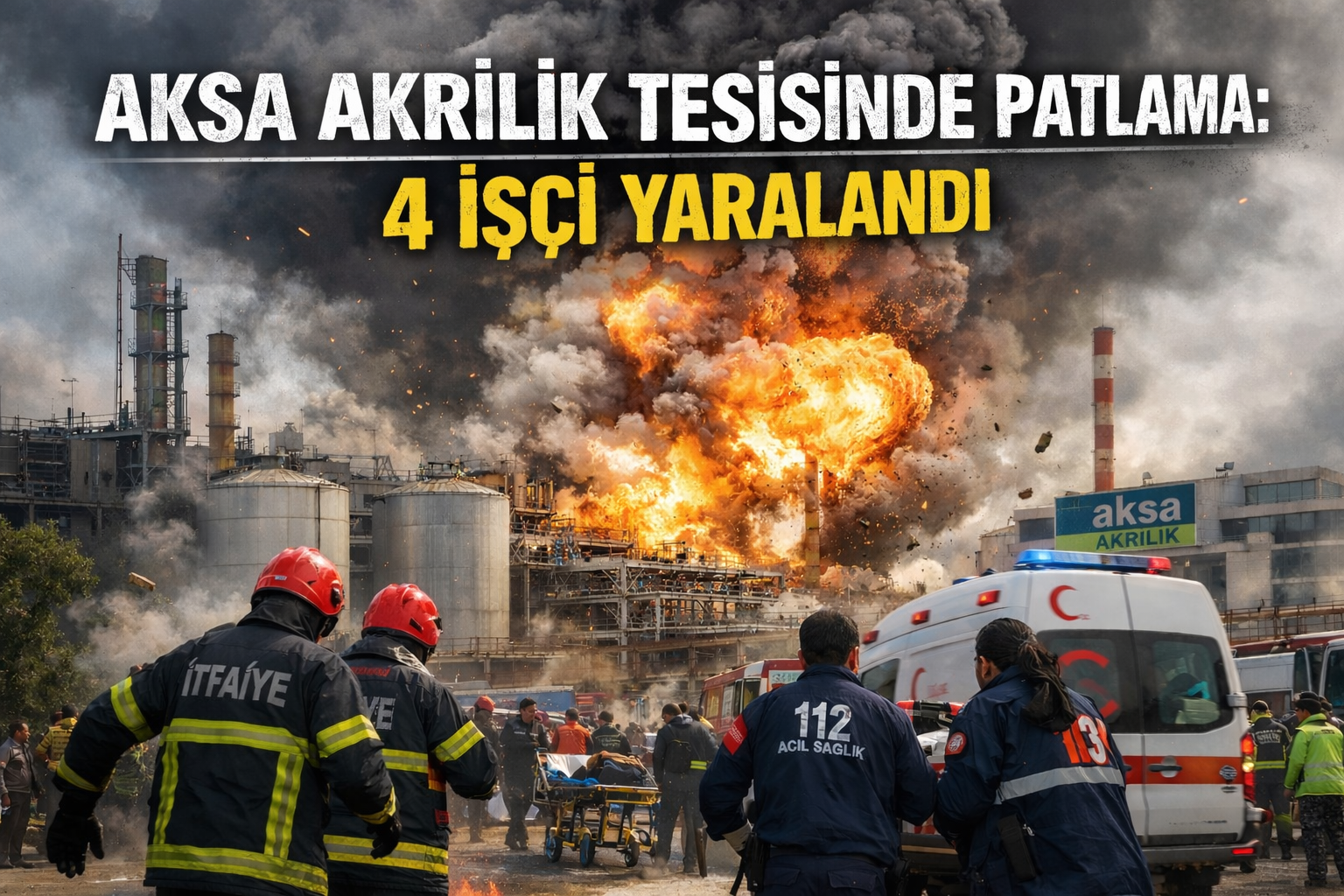 Yalova’da Sanayi Tesisinde Patlama: 4 İşçi Yaralandı